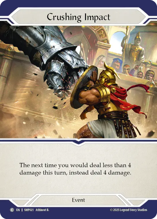 Crushing Impact — Smash Palace Flesh and Blood card by Athiwut B.