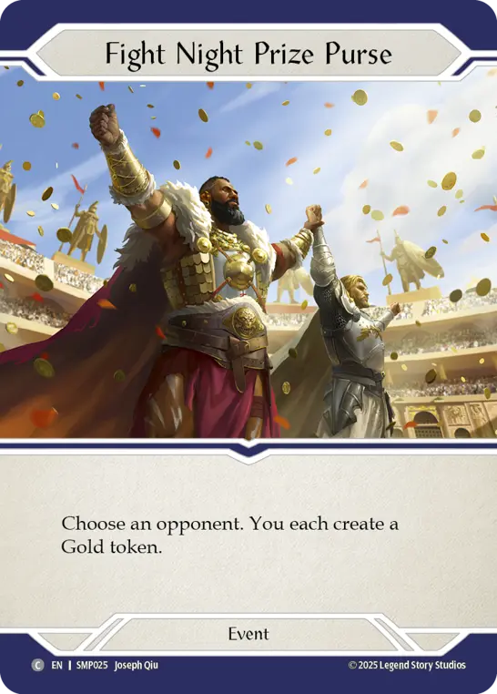Fight Night Prize Purse — Smash Palace Flesh and Blood card by Joseph Qiu