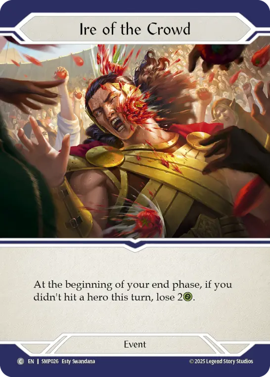 Ire of the Crowd — Smash Palace Flesh and Blood card by Esty Swandana