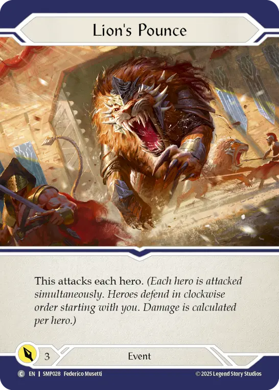 Lion's Pounce — Smash Palace Flesh and Blood card by Federico Musetti