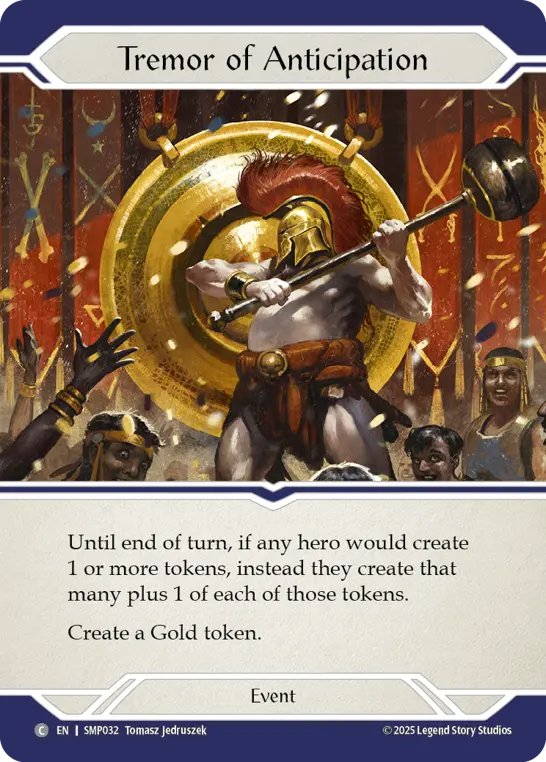 Tremor of Anticipation — Smash Palace Flesh and Blood card by Tomasz Jedruszek