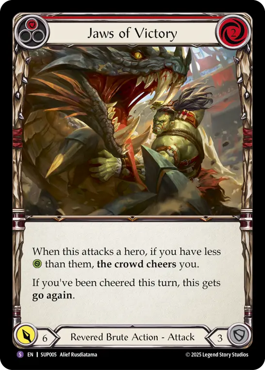Jaws of Victory — Super Slam Flesh and Blood card by Alief Rusdiatama