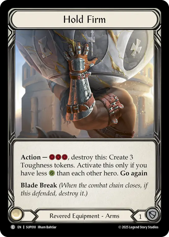 Hold Firm — Super Slam Flesh and Blood card by Iham Bahtiar