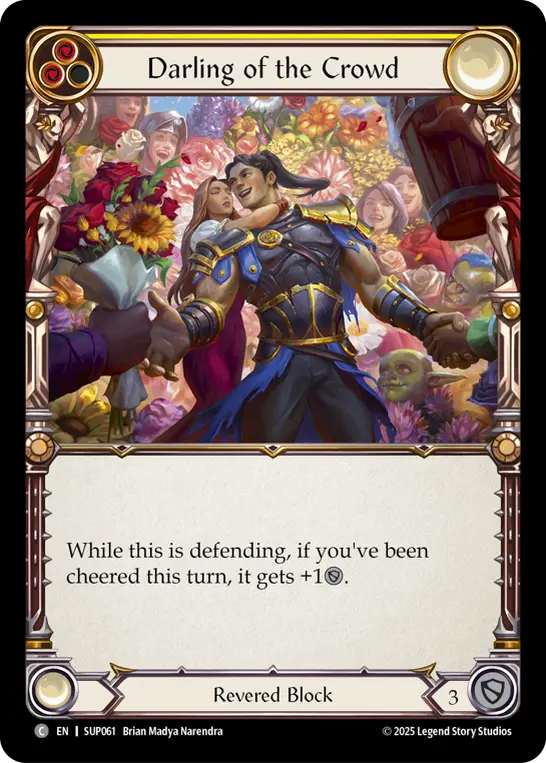 Darling of the Crowd — Super Slam Flesh and Blood card by Brian Madya Narendra