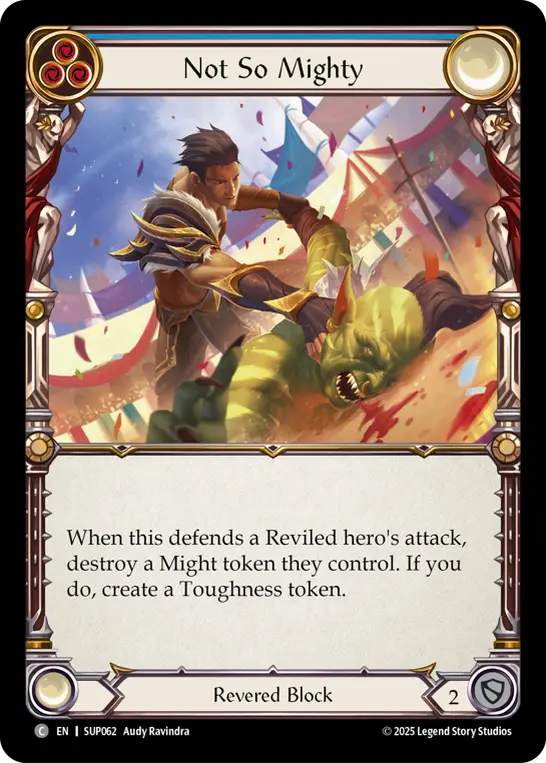 Not So Mighty — Super Slam Flesh and Blood card by Audy Ravindra