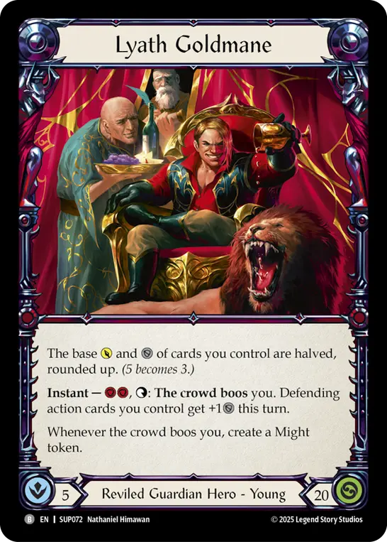 Lyath Goldmane (Marvel) — Super Slam Flesh and Blood card by Nathaniel Himawan