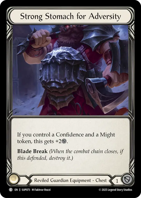 Strong Stomach for Adversity — Super Slam Flesh and Blood card by M Fakhrur Rozzi