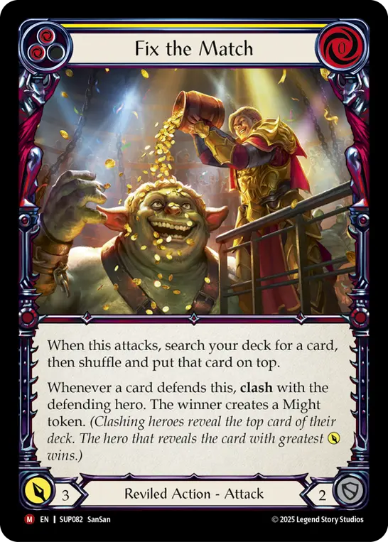 Fix the Match — Super Slam Flesh and Blood card by SanSan