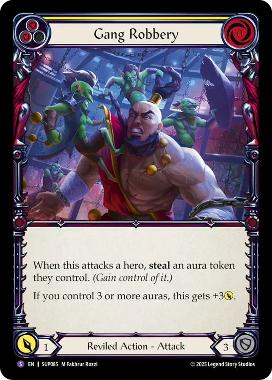 Gang Robbery — Super Slam Flesh and Blood card by M Fakhrur Rozzi