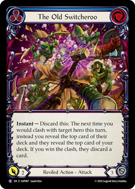 The Old Switcheroo — Super Slam Flesh and Blood card by Saad Irfan