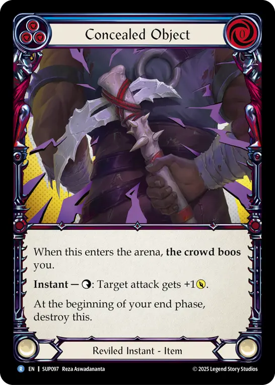 Concealed Object — Super Slam Flesh and Blood card by Reza Aswadananta