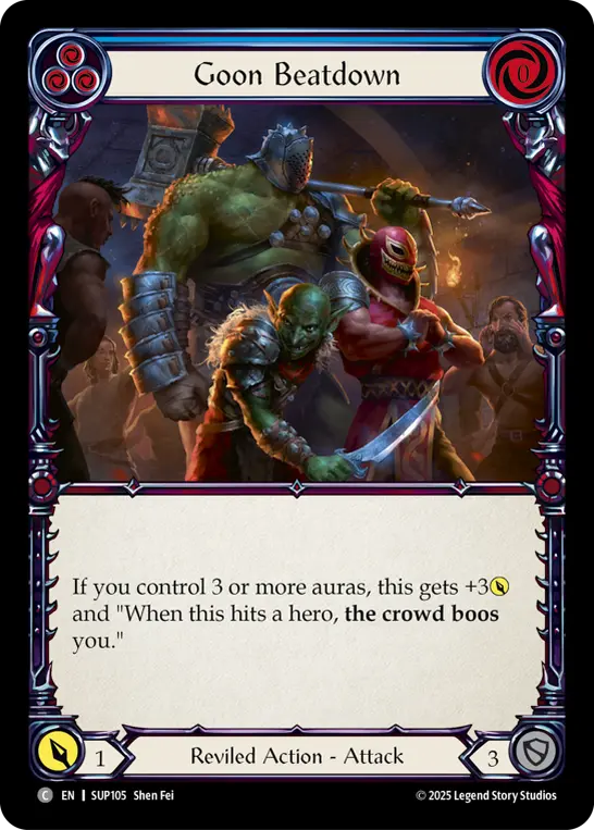 Goon Beatdown — Super Slam Flesh and Blood card by Shen Fei