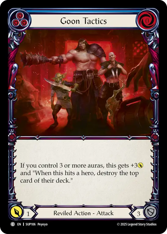 Goon Tactics — Super Slam Flesh and Blood card by Peyeyo