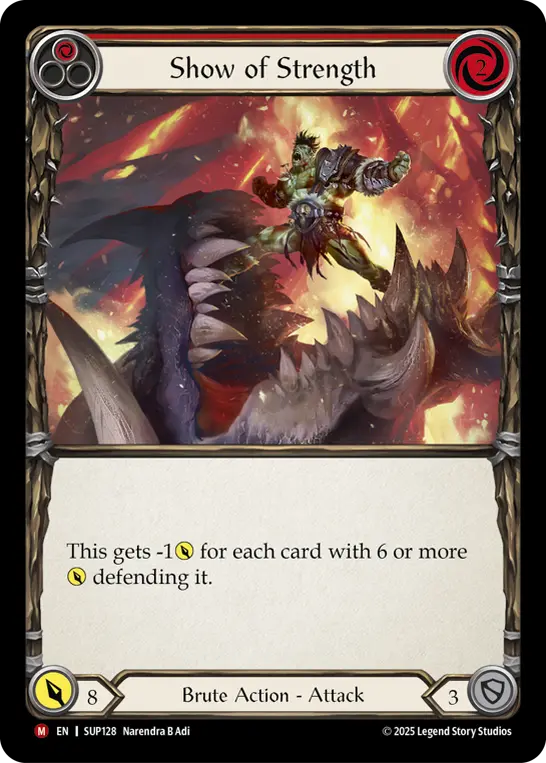 Show of Strength — Super Slam Flesh and Blood card by Narendra B Adi