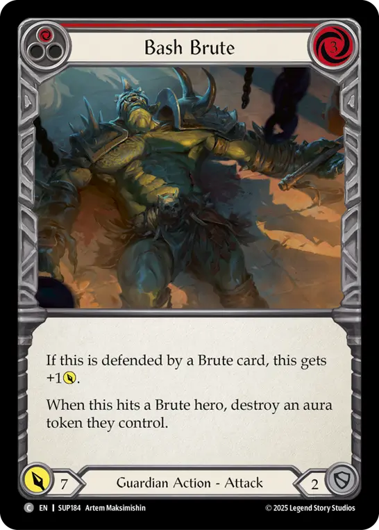 Bash Brute — Super Slam Flesh and Blood card by Amaan Mazumdar