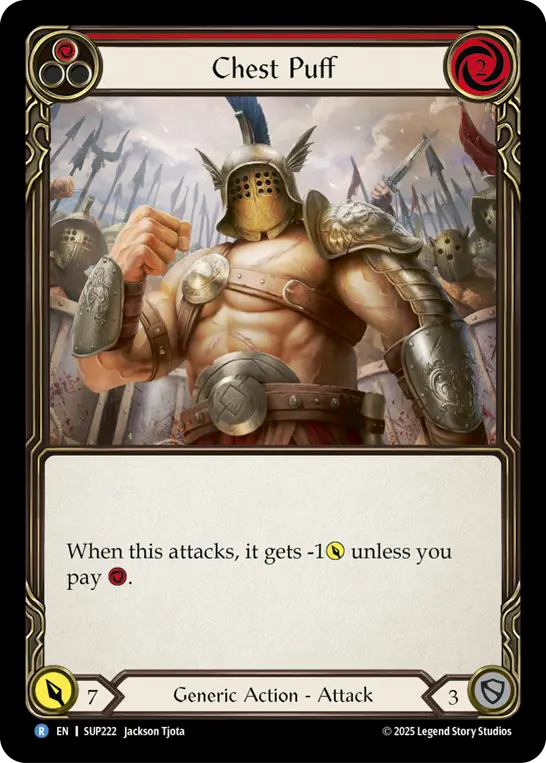 Chest Puff — Super Slam Flesh and Blood card by Jackson Tjota