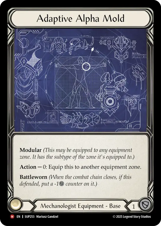 Adaptive Alpha Mold — Super Slam Flesh and Blood card by Mariusz Gandzel