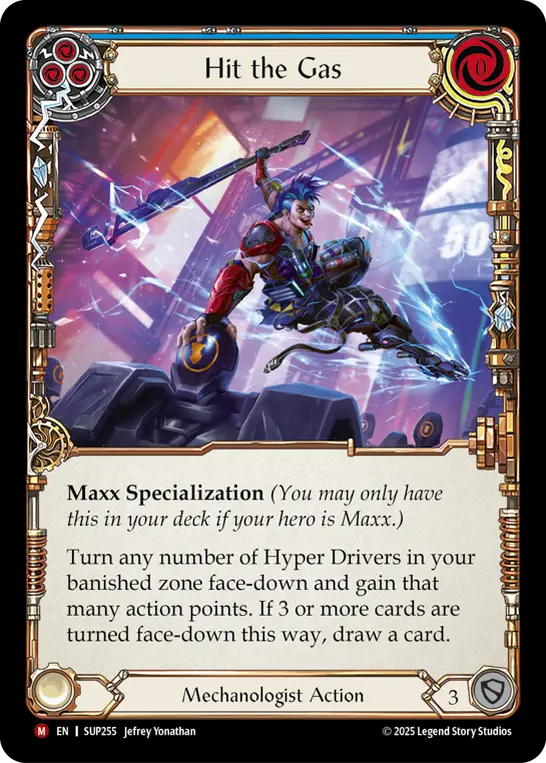 Hit the Gas — Super Slam Flesh and Blood card by Jefrey Yonathan