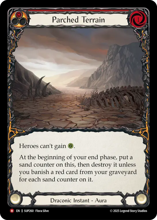 Parched Terrain — Super Slam Flesh and Blood card by Flora Silve