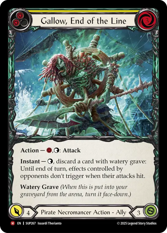 Gallow, End of the Line (Marvel) — Super Slam Flesh and Blood card by Isuardi Therianto