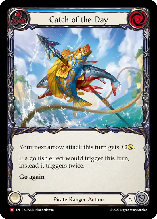 Catch of the Day — Super Slam Flesh and Blood card by Nino Setiawan