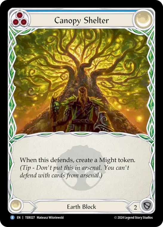 Canopy Shelter (Blue) — Flesh and Blood card