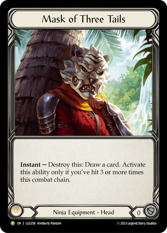 Mask of Three Tails — LGS Flesh and Blood card by Kimberly Pantoni