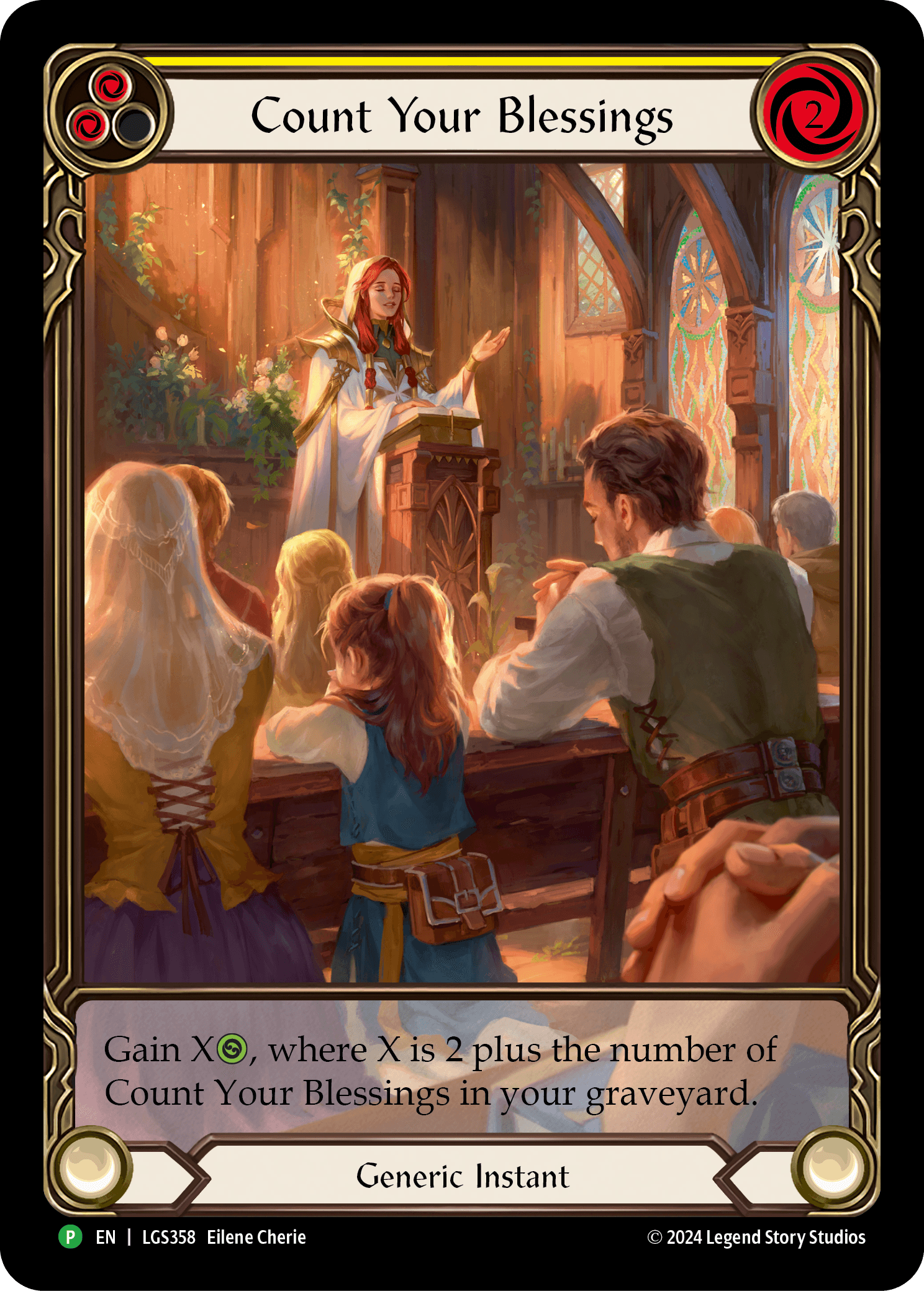 Count Your Blessings — LGS Flesh and Blood card by Eilene Cherie