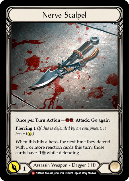 Nerve Scalpel — Outsiders Flesh and Blood card by Tomasz Jedruszek