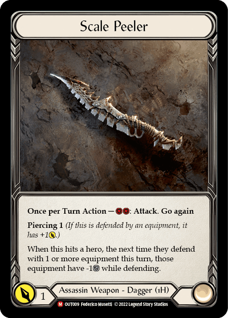 Scale Peeler — Outsiders Flesh and Blood card by Federico Musetti