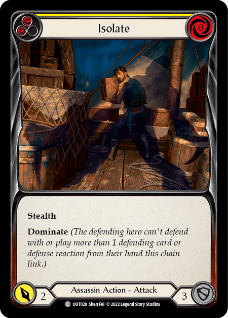 Isolate (Yellow) — Outsiders Flesh and Blood card by Shen Fei