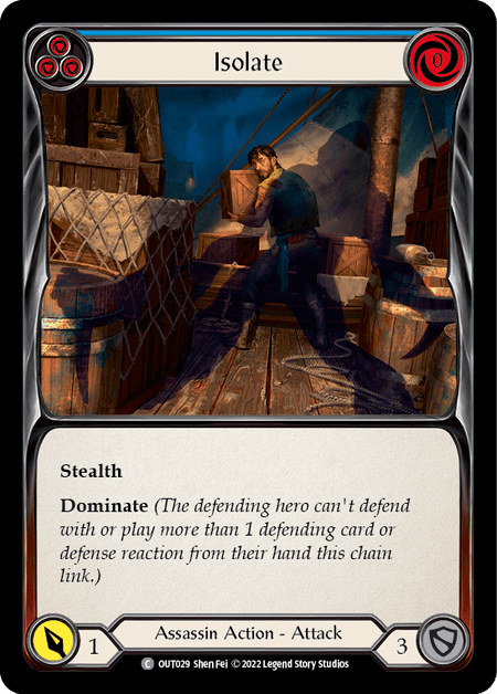 Isolate (Blue) — Outsiders Flesh and Blood card by Shen Fei