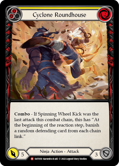 Cyclone Roundhouse — Outsiders Flesh and Blood card by Narendra B Adi