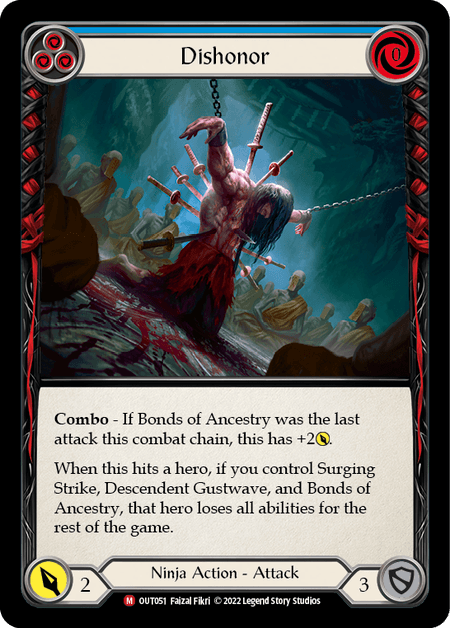 Dishonor — Outsiders Flesh and Blood card by Faizal Fikri