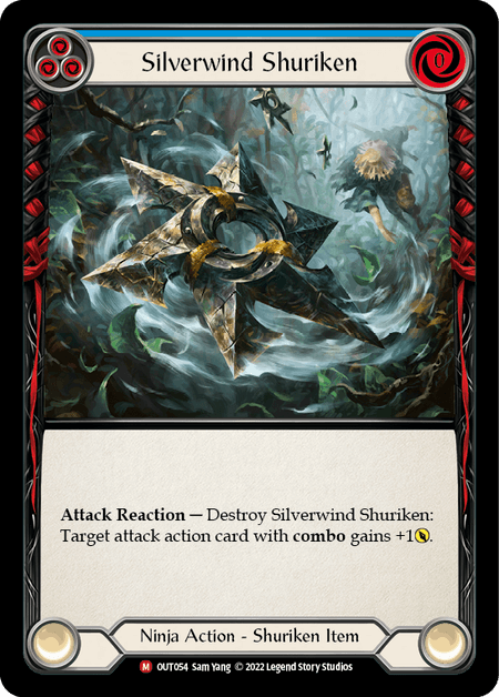 Silverwind Shuriken — Outsiders Flesh and Blood card by Sam Yang