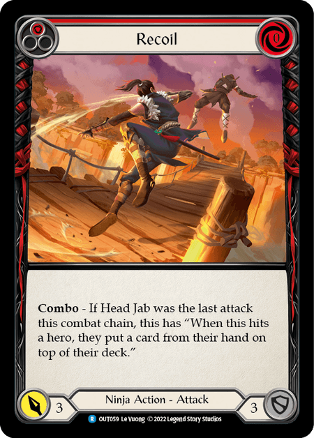 Recoil (Red) — Outsiders Flesh and Blood card by Le Vuong