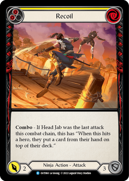 Recoil (Yellow) — Outsiders Flesh and Blood card by Le Vuong