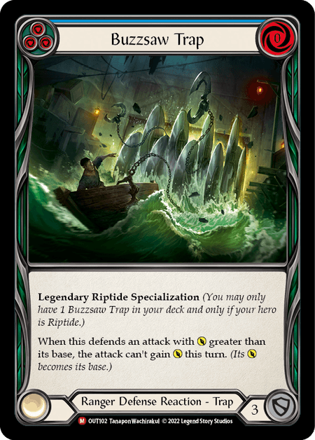 Buzzsaw Trap — Outsiders Flesh and Blood card by Tanapon Wachirakul
