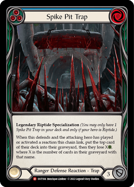 Spike Pit Trap — Outsiders Flesh and Blood card by Henrique Lindner