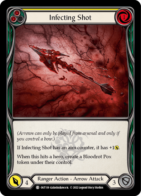 Infecting Shot (Yellow) — Outsiders Flesh and Blood card by Kalashnikova N.