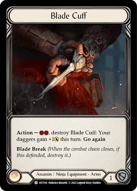 Blade Cuff — Outsiders Flesh and Blood card by Federico Musetti