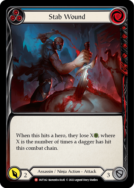 Stab Wound — Outsiders Flesh and Blood card by Narendra B Adi