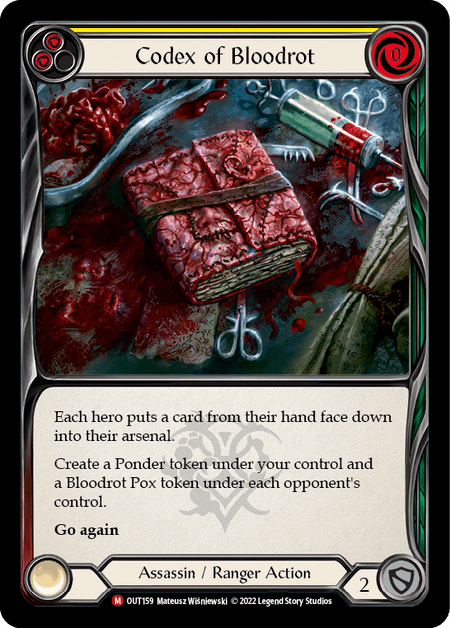 Codex of Bloodrot (Marvel) — Flesh and Blood card