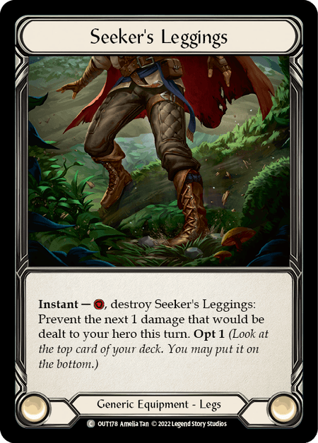 Seeker's Leggings — Outsiders Flesh and Blood card by Amelia Tan