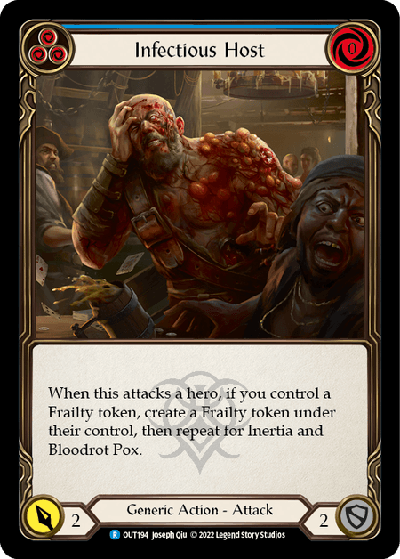 Infectious Host (Blue) — Outsiders Flesh and Blood card by Joseph Qiu