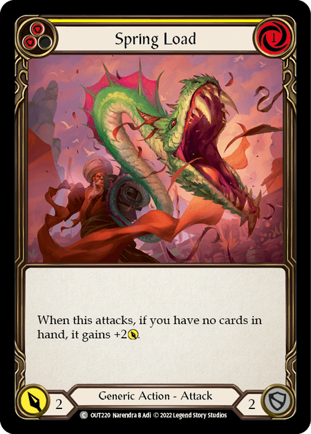 Spring Load (Yellow) — Outsiders Flesh and Blood card by Narendra B Adi