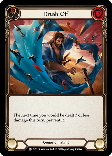 Brush Off (Red) — Outsiders Flesh and Blood card by Narendra B Adi