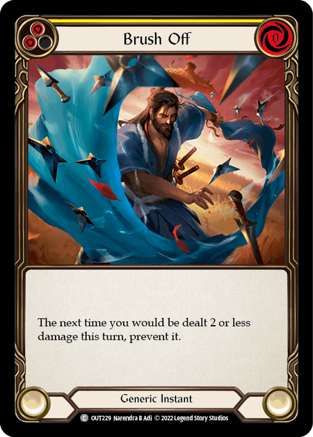 Brush Off (Yellow) — Outsiders Flesh and Blood card by Narendra B Adi