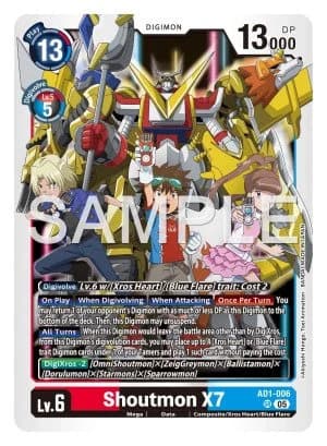 Shoutmon X7 — Advanced Booster Digimon Generation