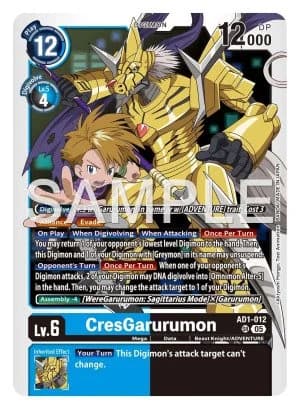 CresGarurumon — Advanced Booster Digimon Generation